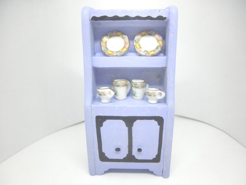 Miniature Lavender cupboard 1/24th scale