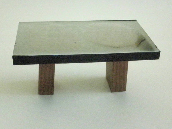 Miniature dining room table resin and wood 1/12th - #D