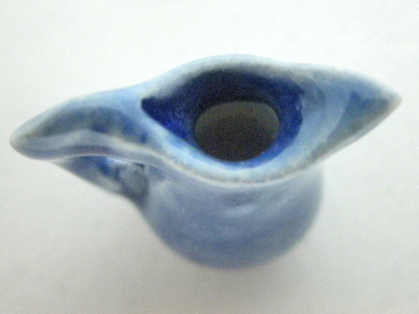 Miniature delicate pitcher saphire blue