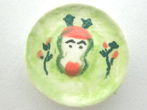 Miniature Christmas plate - Rudolph
