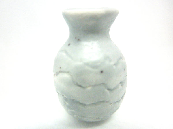 Dollhouse Miniature carved grey vase