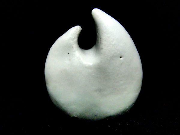 Miniature ceramic modern sculpture white