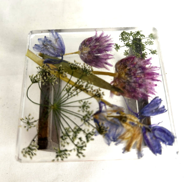 Miniature coffee table resin, botanical 1/12th - B