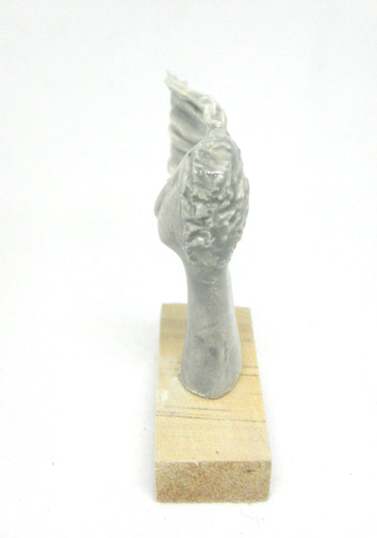 Miniature ceramic sculpture OOAK - Lady with wind-blown hair