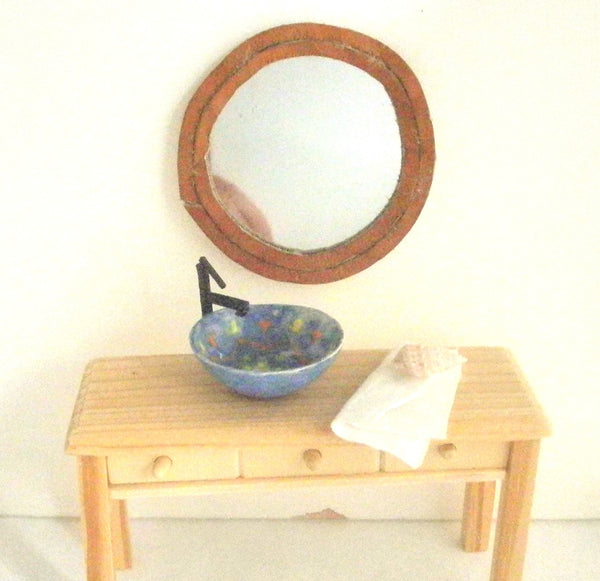 Vessel sink 1/12th green and yellow