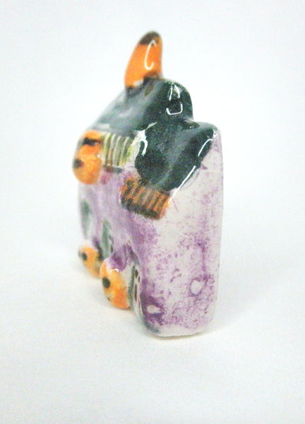 Miniature Ceramic Halloween haunted house #1