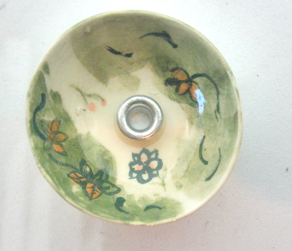 Vessel sink 1/12th painted with flowers