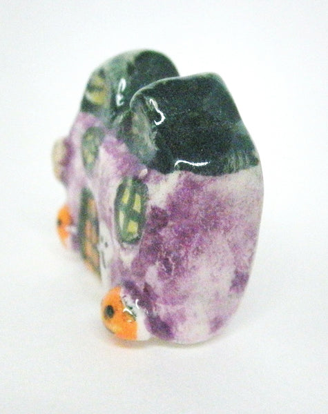 Miniature Ceramic Halloween haunted house #4