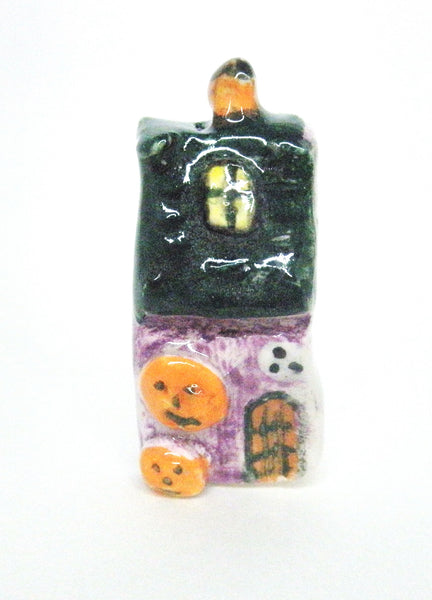 Miniature Ceramic Halloween haunted house #3