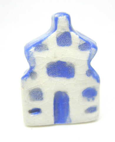 Miniature artist handmade ceramic Dutch cottage #D