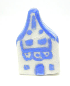 Miniature artist handmade ceramic Dutch cottage #B