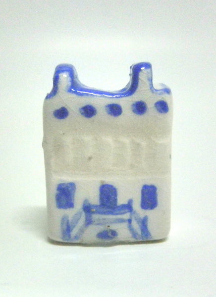 Miniature artist handmade ceramic Dutch cottage P