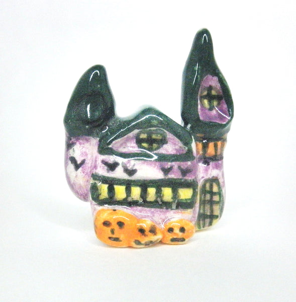 Miniature Ceramic Halloween haunted house #2