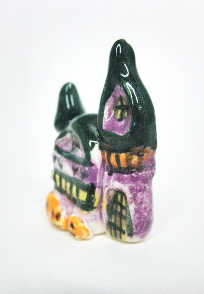 Miniature Ceramic Halloween haunted house #2