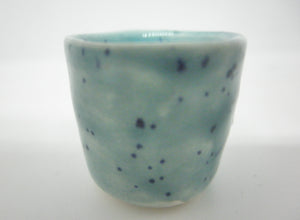 Miniature ceramic planter #2- Speckled green