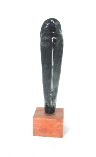 Miniature ceramic sculpture Modigliani inspired ceramic modern sculpture in black (Copy)