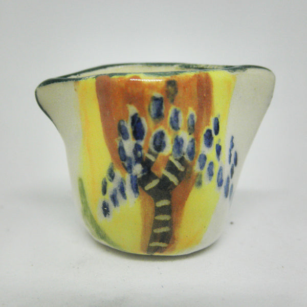 Miniature Clarisse Cliff inspired ceramic Pitcher