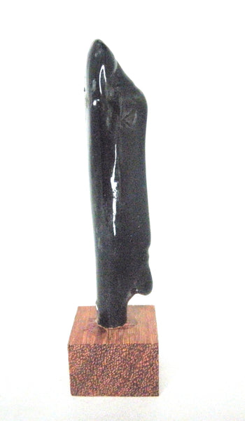 Miniature ceramic sculpture Modigliani inspired ceramic modern sculpture in black (Copy)