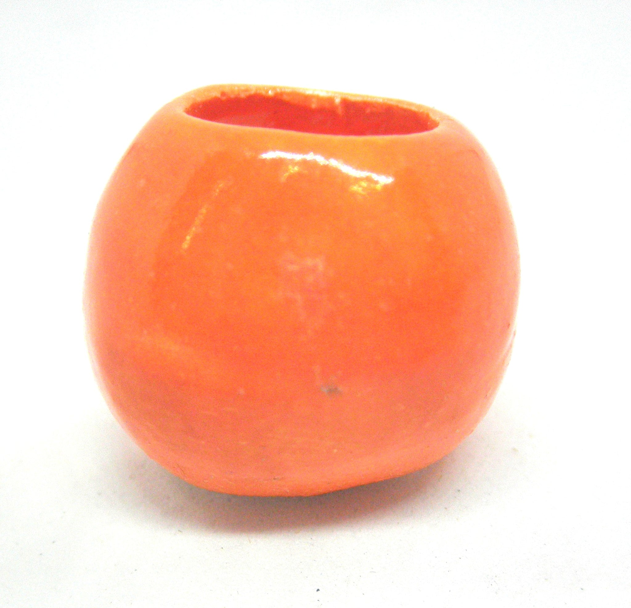 Miniature Halloween orange vase