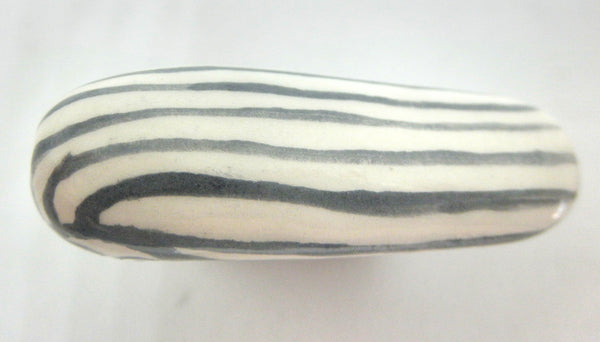 Miniature Picasso inspired ceramic sculpture - owl E