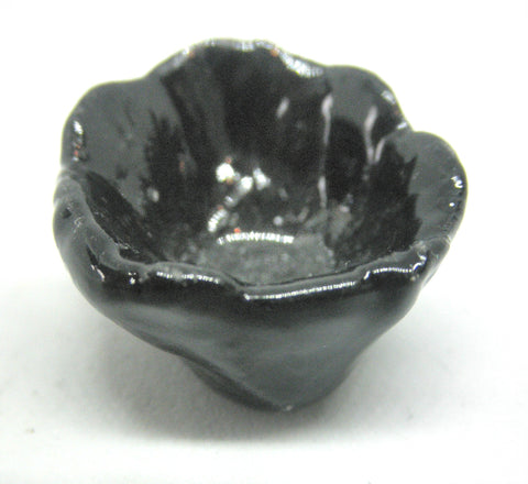 Miniature ceramic tiny bowl black
