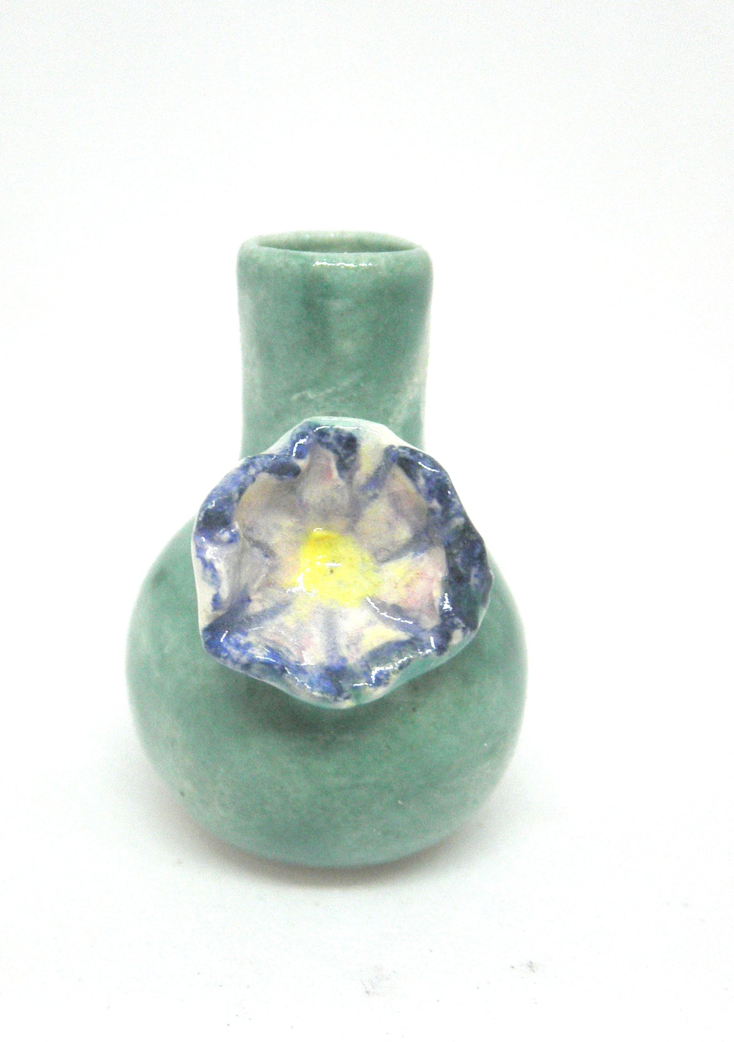 Miniature ceramic vase - morning glory
