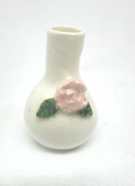 Miniature ceramic vase - rose bud