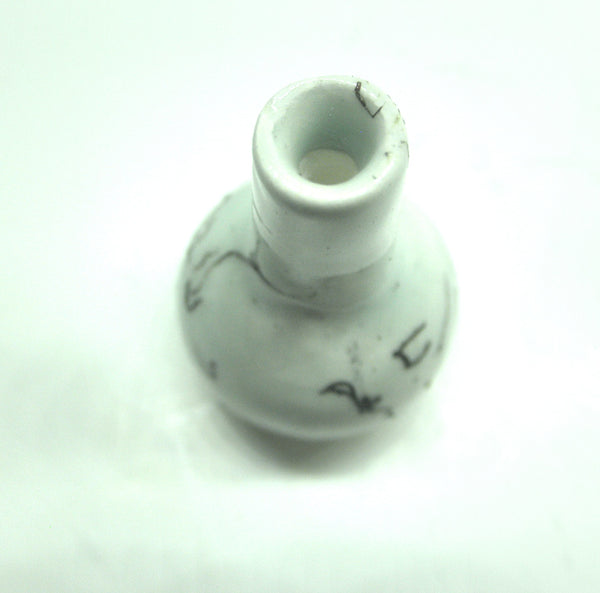 Miniature ceramic vase with hair decoration on celadon - E