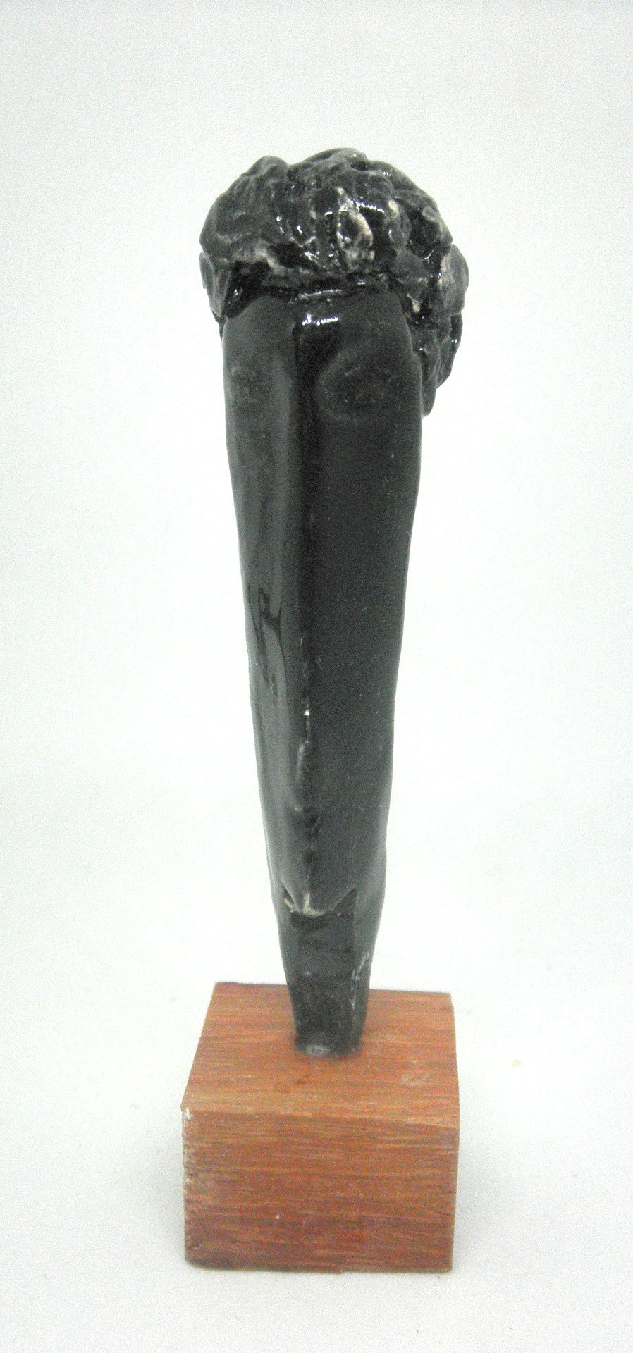 Miniature Modigliani inspired ceramic modern sculpture in black