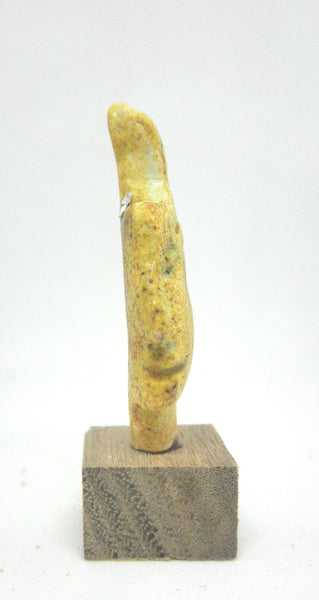 Miniature ceramic sculpture profile - earth tone