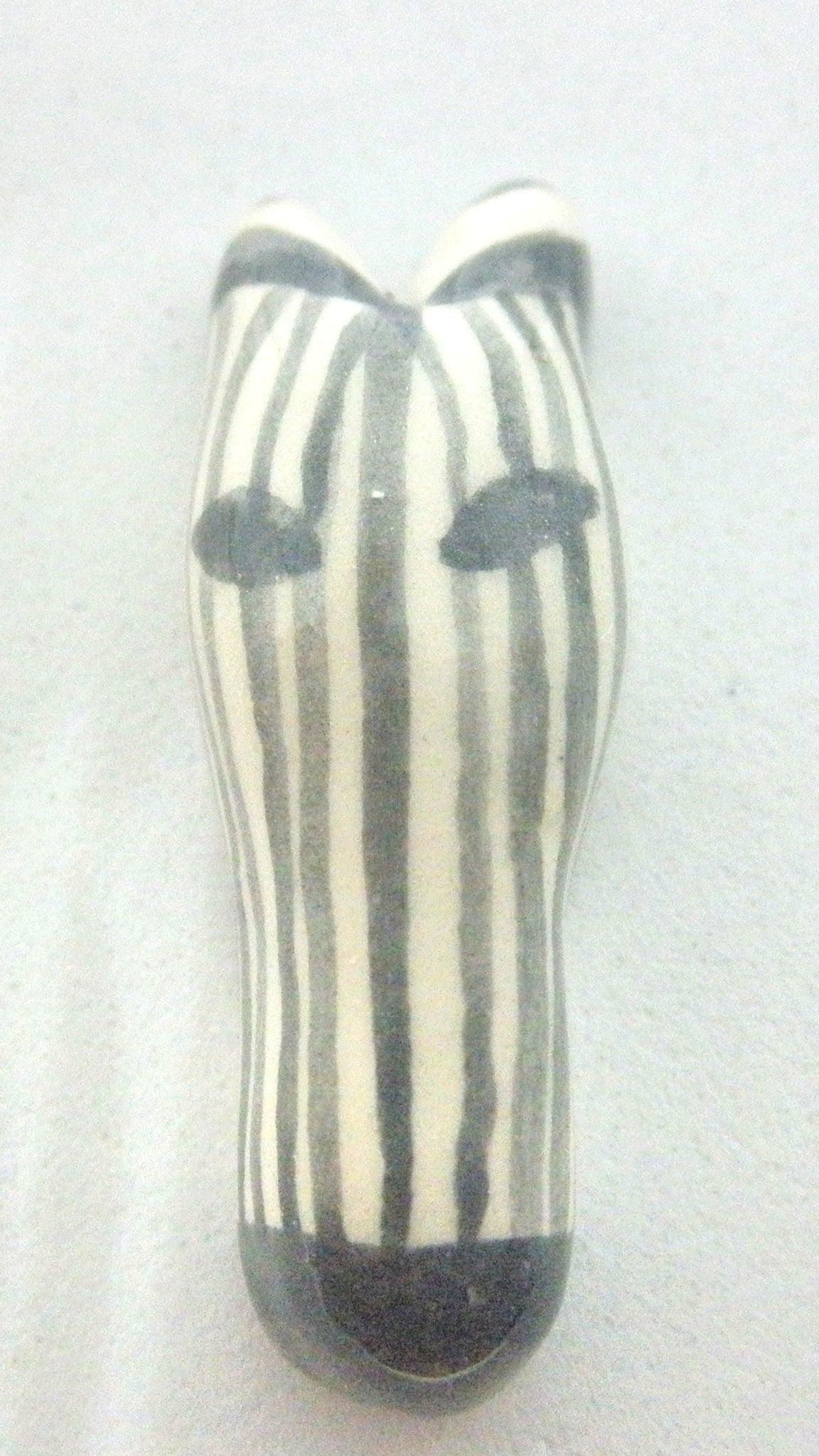 Miniature African art animal mask - zebra #2
