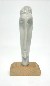 Miniature Modigliani inspired ceramic modern sculpture