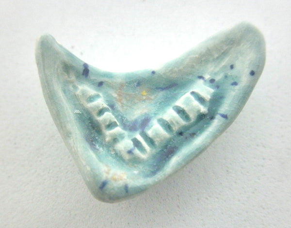 Miniature mid-century boomerang ashtray - Green