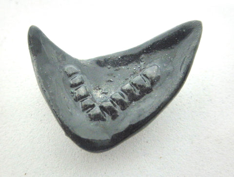 Miniature mid-century boomerang ashtray - black