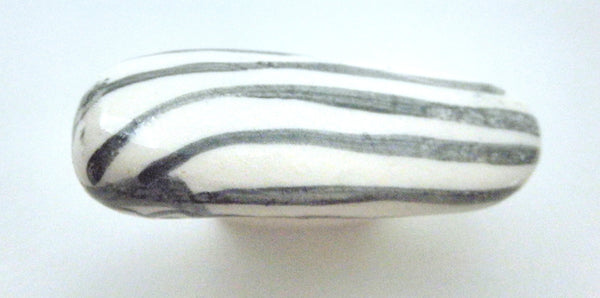 Miniature Picasso inspired ceramic sculpture - owl F