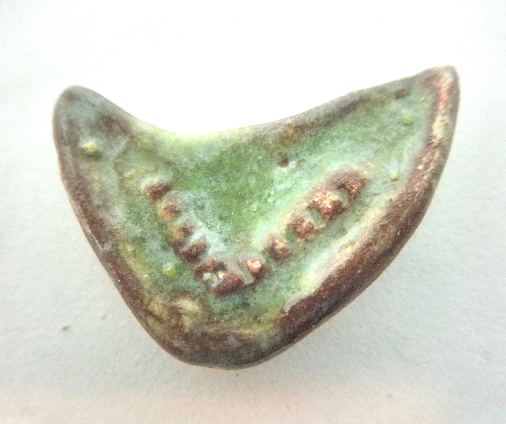 Miniature mid-century boomerang ashtray - Brown