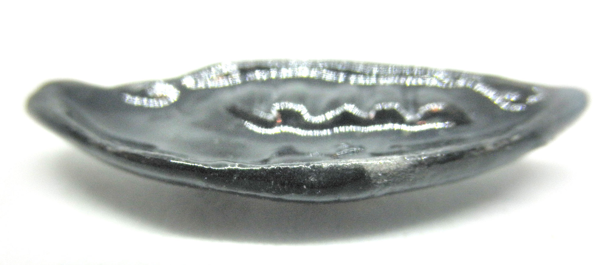 Miniature mid-century elongated ashtray - Black