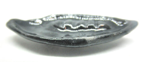 Miniature mid-century elongated ashtray - Black
