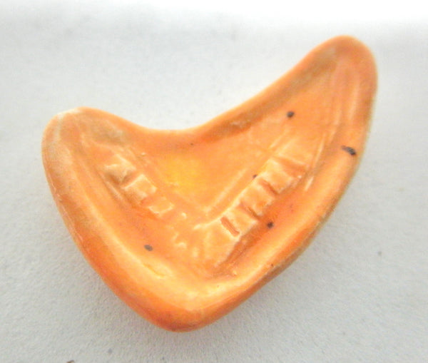 Miniature mid-century boomerang ashtray - Orange