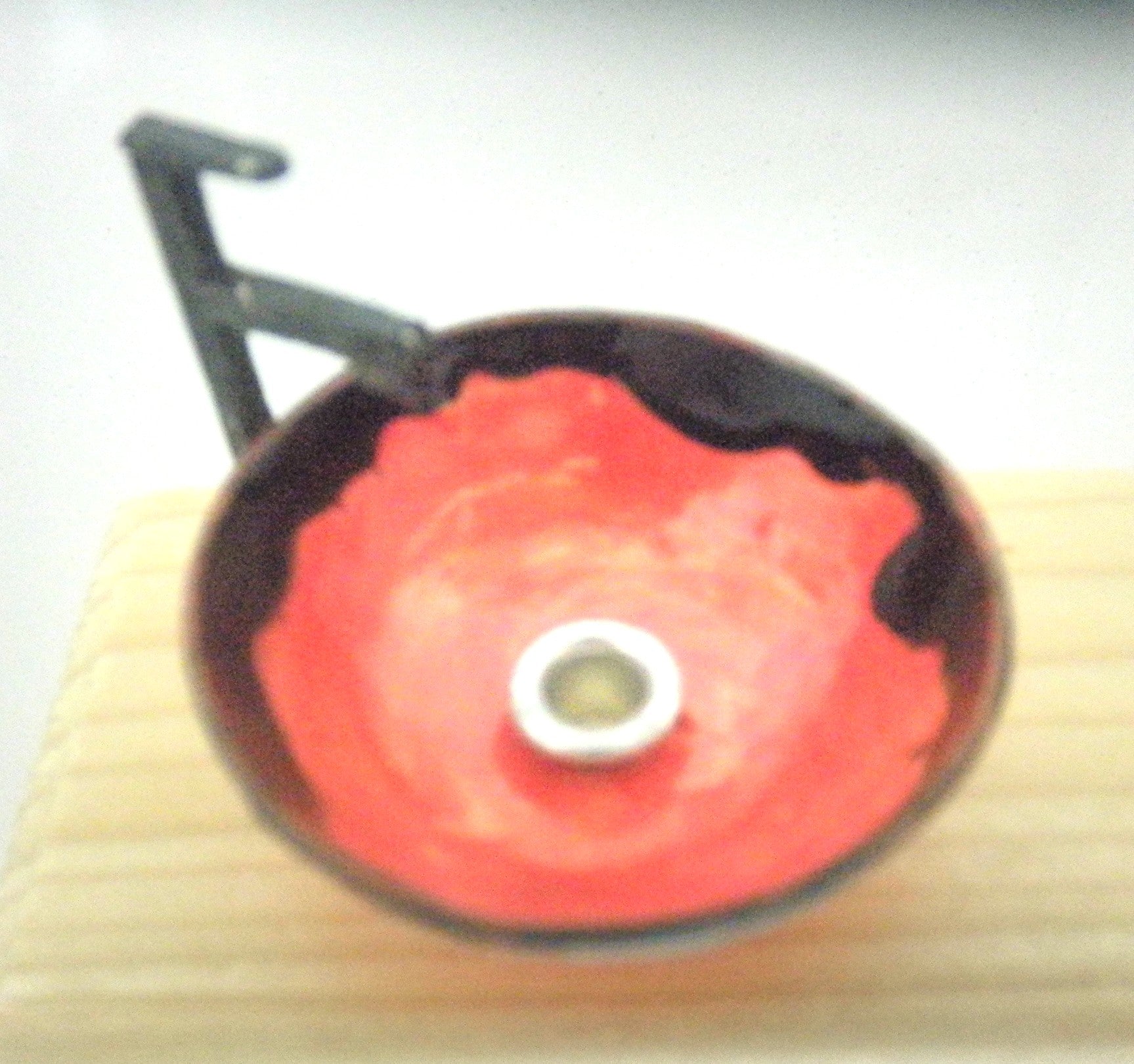 Vessel sink 1/12th red and black