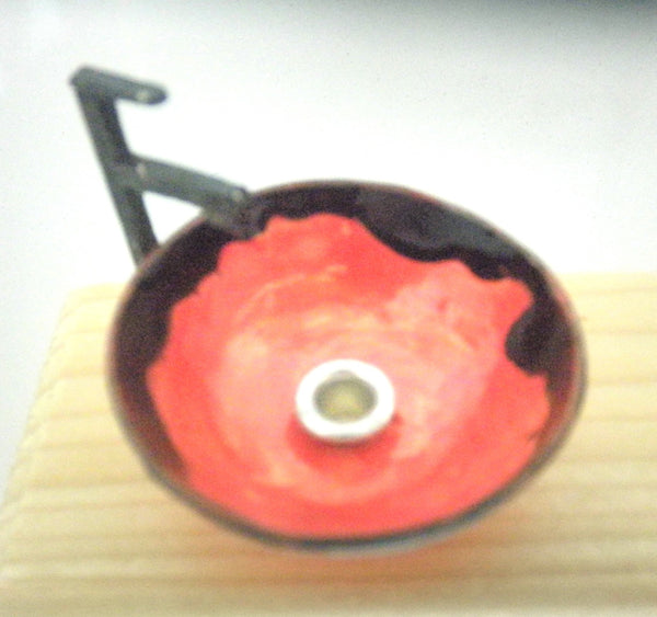 Vessel sink 1/12th red and black