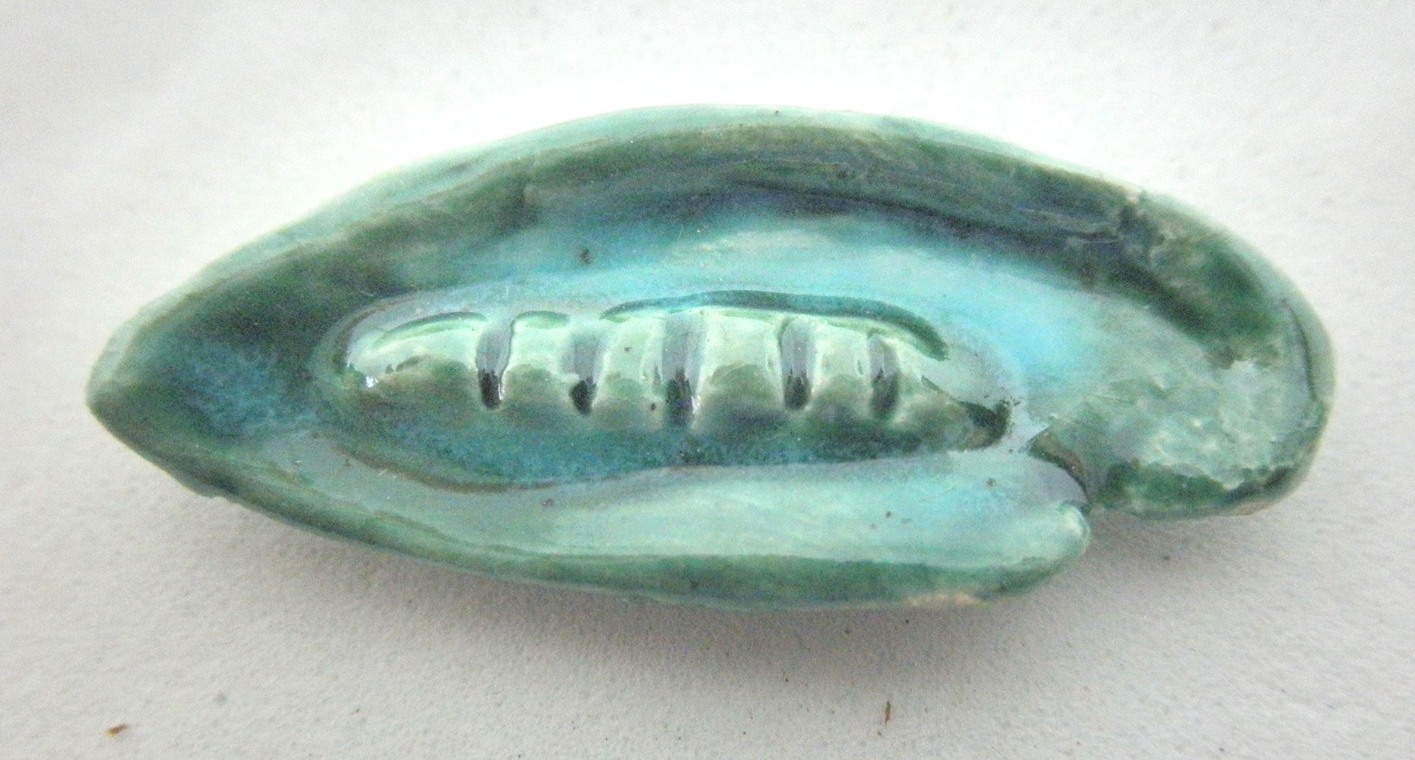 Miniature mid-century elongated ashtray - Green