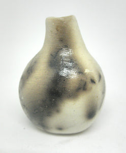 Dollhouse Miniature ceramic gourd shaped vase with hair decoration- D