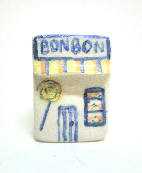 Miniature Ceramic French cottage - Candy shop