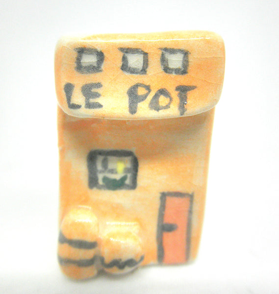 Miniature Ceramic French cottage - Pottery shop