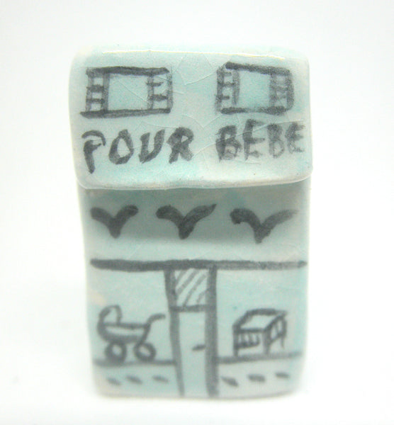 Miniature Ceramic French shop - Baby shop