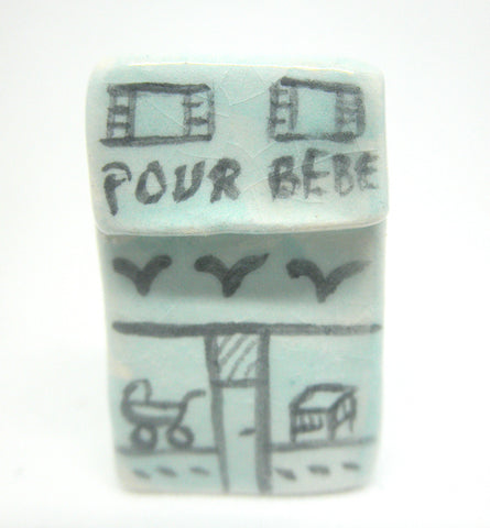Miniature Ceramic French shop - Baby shop