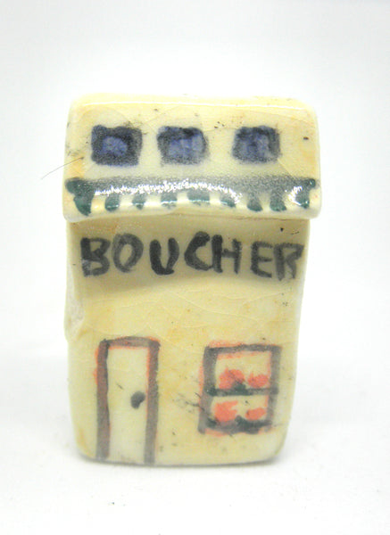 Miniature Ceramic French cottage - Butcher shop