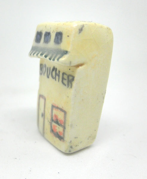Miniature Ceramic French cottage - Butcher shop