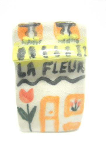 Ceramic French cottage -Flower shop
